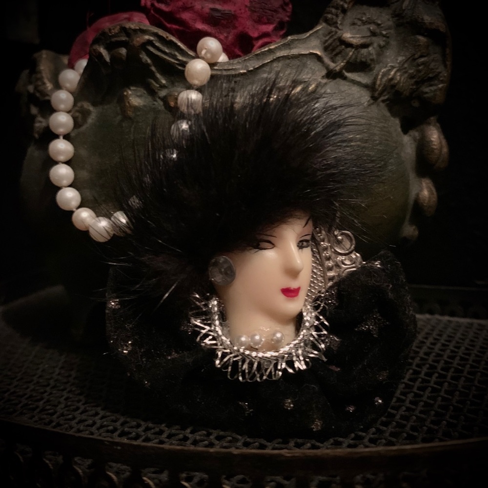 Vintage Fancy Lady Brooch